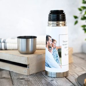Thermosfles met bamboe deksel 75 cl