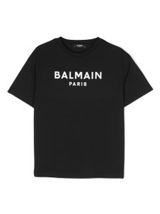 Balmain Kids t-shirt à logo imprimé - Noir