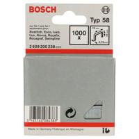 Niet met fijn draad type 58, 13 x 0,75 x 14 mm, 1000 stuks 1000 stuk(s) Bosch Accessories 2609200238 Afm. (l x b) 14 mm x 13 mm