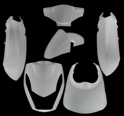 Edge Plaatset 6-delig voor peugeot kisbee 2t/4t - wit