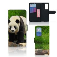 Huawei P40 Pro | Telefoonhoesje | Met pasjeshouder | Panda