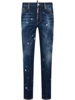 DSQUARED2 paint-splatter skinny-cut jeans - Bleu - thumbnail