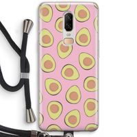 Dancing avocados: OnePlus 6 Transparant Hoesje met koord