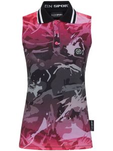 Plein Sport chemise sans manches à motif camouflage - Rose