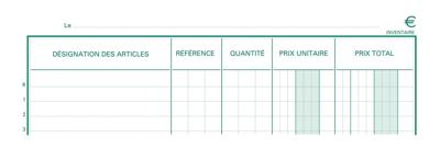 Exacompta inventaris, ft 32 x 19,5 cm, Franstalig
