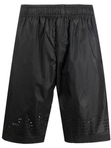 032c short de sport à détails de perforations - Noir