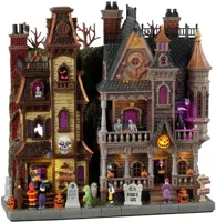 Lemax haunted estates verlichte facade Spooky Town 2024