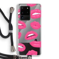 Bite my lip: Samsung Galaxy S20 Ultra Transparant Hoesje met koord Bite my lip: Samsung Galaxy S20 Ultra Transparant Hoesje met koord