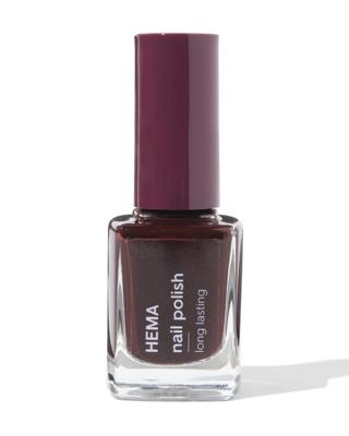 HEMA Long lasting nagellak 222 nightwatch (donkerbruin)