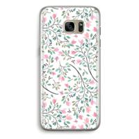 Sierlijke bloemen: Samsung Galaxy S7 Edge Transparant Hoesje