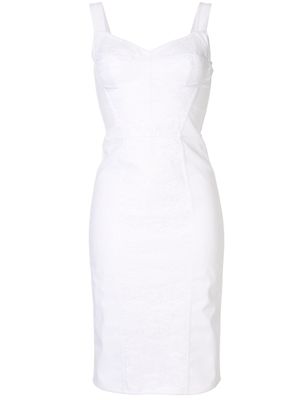Dolce & Gabbana robe courte à encolure cœur - Blanc
