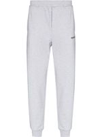 Helmut Lang pantalon de jogging fuselé à logo imprimé - Gris - thumbnail