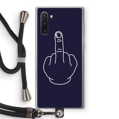 F**k U: Samsung Galaxy Note 10 Transparant Hoesje met koord
