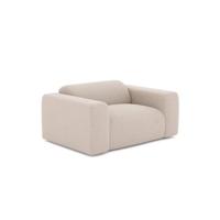 Beige geweven fauteuil