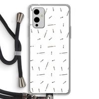 Hipster stripes: OnePlus 9 Transparant Hoesje met koord Hipster stripes: OnePlus 9 Transparant Hoesje met koord
