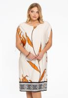 Yoek Jurk met koordjes | Beige | Maat 58/60 Yoek Jurk met koordjes | Beige | Maat 58/60