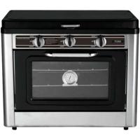Gecombineerde oven/fornuis met 2 campingbranders - INCASA - 016463 - thumbnail