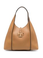 Tod's sac cabas T Timeless en cuir - Marron