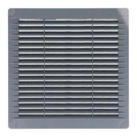 Ventilatierooster EDM 87705 Grijs 20 x 20 x 0,7 cm Muggennet