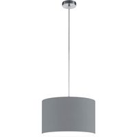 LED Hanglamp - Hangverlichting - Trion Hotia - E27 Fitting - 1-lichts - Rond - Mat Grijs - Aluminium