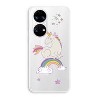 Regenboog eenhoorn: Huawei P50 Transparant Hoesje