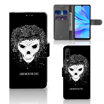 Telefoonhoesje met Naam Huawei P30 Lite (2020) Skull Hair Telefoonhoesje met Naam Huawei P30 Lite (2020) Skull Hair