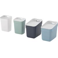 Set van 4 bakken - KLAAR OM TE VERZAMELEN - CURVER - 2 x 10 L + 2 x 20 L - Wit/Groen/Blauw/Grijs