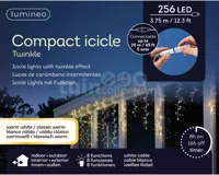 IJspegelverlichting Koppelbaar 256 LED 3,75m Wit WW+CW