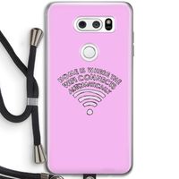 Home Is Where The Wifi Is: LG V30 Transparant Hoesje met koord