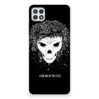 Silicone Back Case Samsung Galaxy A22 5G Skull Hair - thumbnail