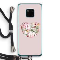 GRL PWR Flower: Huawei Mate 20 Pro Transparant Hoesje met koord