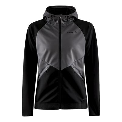 Craft Glide hood jack zwart dames