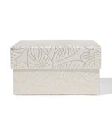 HEMA Doos 16.5x16.5x9cm vierkant bladeren