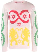 Walter Van Beirendonck Pre-Owned pull en maille intarsia - Rose