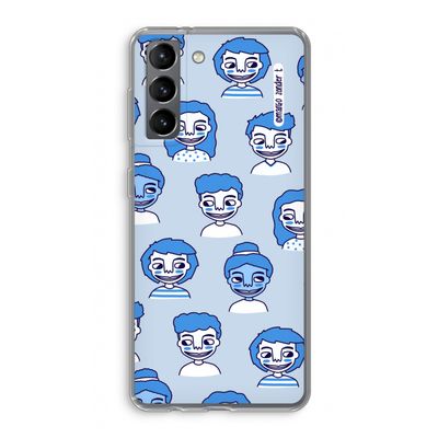Gezichtjes: Samsung Galaxy S21 Transparant Hoesje