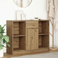Dressoir lade 101x35x76 cm spaanplaat artisanaal eikenkleurig