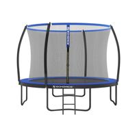 ronde tuintrampoline met veiligheidsnet, Zwart + Blauw / Ø 305 cm