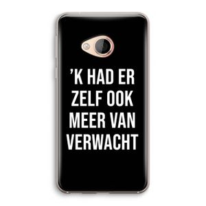 Meer verwacht - Zwart: HTC U Play Transparant Hoesje