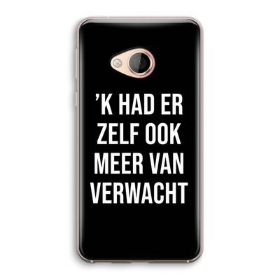 Meer verwacht - Zwart: HTC U Play Transparant Hoesje