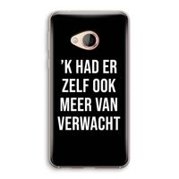 Meer verwacht - Zwart: HTC U Play Transparant Hoesje Meer verwacht - Zwart: HTC U Play Transparant Hoesje