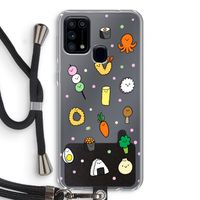 Happy bento friends: Samsung Galaxy M31 Transparant Hoesje met koord