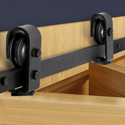 VEVOR Schuifdeurbeslag Vouwschuifdeur Schuifdeursysteem 132cm Zwart
