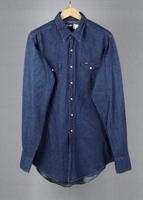 Wrangler Blue vintage denim shirt in size L for Unisex