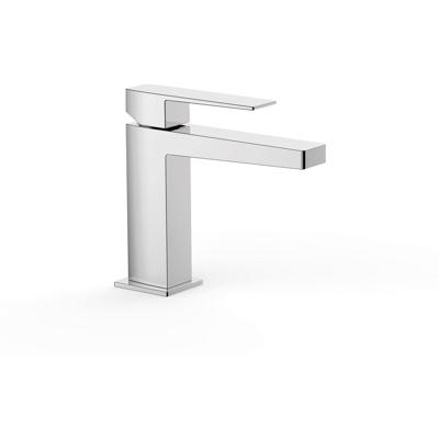 Wastafelkraan Tres Slim | Opbouw | Mengkraan | Standaard model | 1-hendel | Vierkant | Chroom