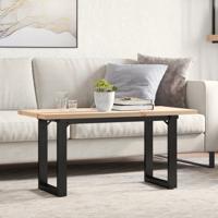 Salontafel O-frame 90x40x45,5 cm grenenhout en staal