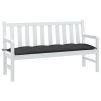 VidaXL Tuinbankkussen 150x50x7 cm stof gemêleerd antracietkleurig