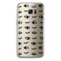 Eye pattern #2: Samsung Galaxy S7 Edge Transparant Hoesje