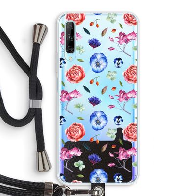 Bloemetjes: Huawei P Smart Pro Transparant Hoesje met koord