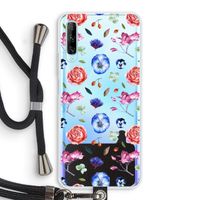 Bloemetjes: Huawei P Smart Pro Transparant Hoesje met koord