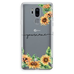 Zonnebloemen: LG G7 Thinq Transparant Hoesje